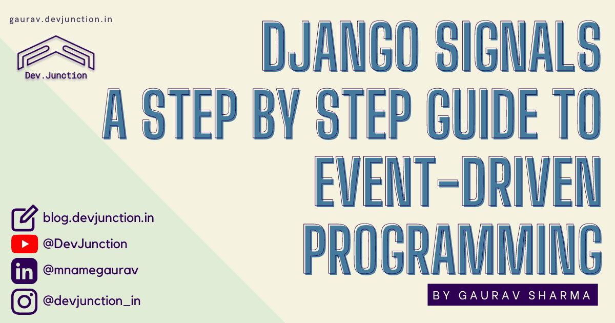 Launching my E-book on Django Signals Demystified: A Step-by-Step Guide to Event-Driven Programming